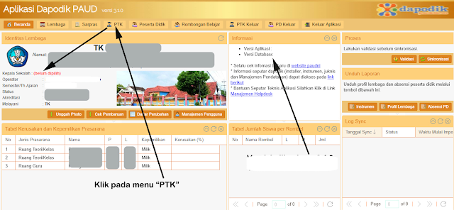 cara mengatasi nama kepala sekolah belum di pilih pada aplikasi Dapodik PAUD