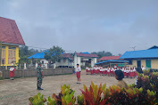   Babinsa Long Iram Pimpin Langsung Upacara Bendera Tingkat Sekolah Dasar