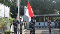 Wujud Penghormatan dan Penghargaan Kepada Pahlawan, Lanal Bandung Gelar Upacara Bendera Tujuh Belasan