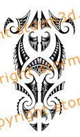 kirituhi forearm tribal tattoo