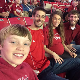 Duggars and Dillards at Razorback game