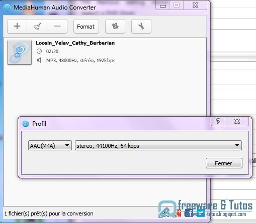 MediaHuman Audio Converter  : un convertisseur audio simple d'emploi