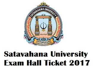 Satavahana University Degree Exam Hall Tickets 2017