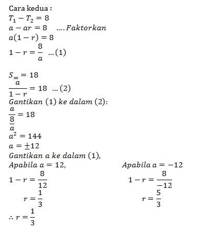 Soalan Dan Jawapan Janjang Aritmetik - Kuora x