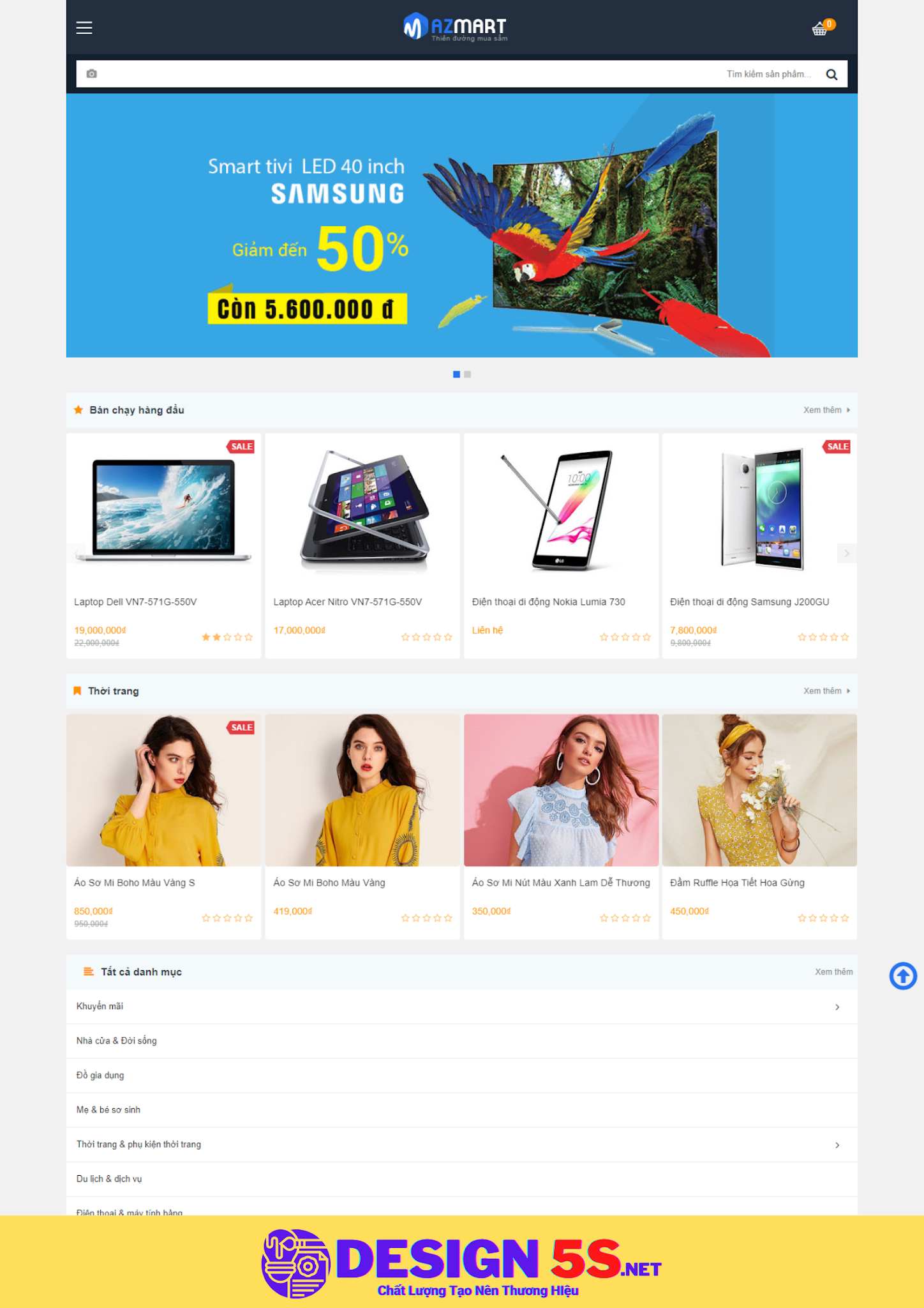 Theme blogspot điện máy mini mart, VSM23