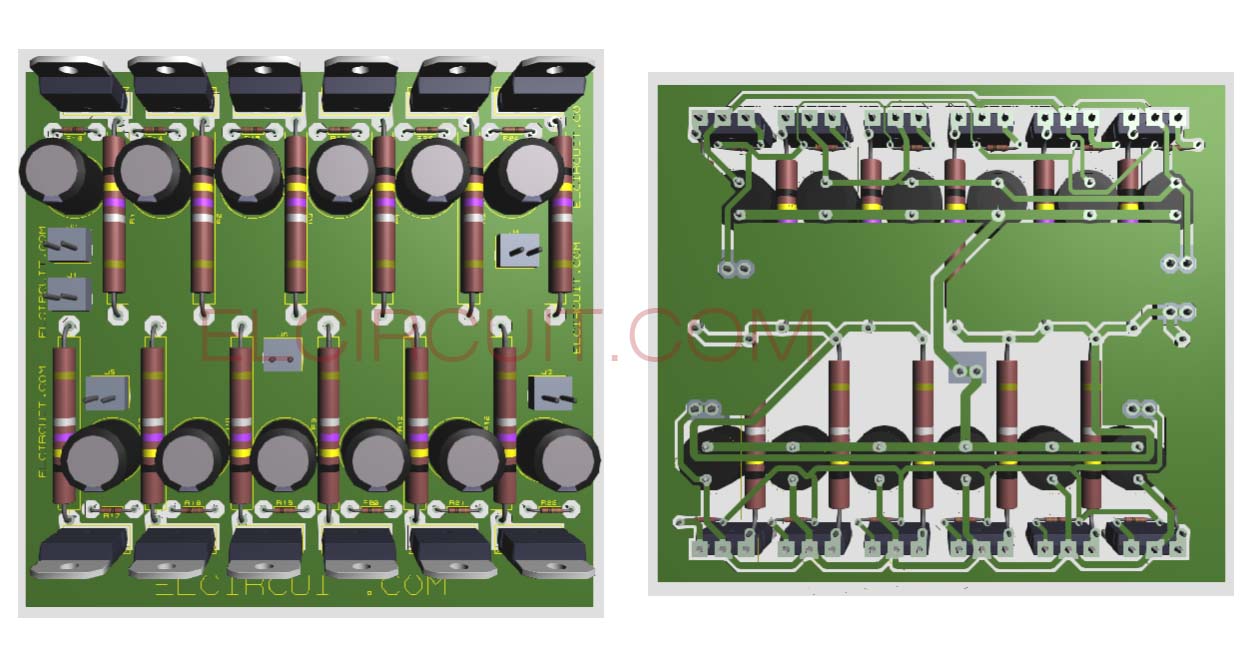 How to Parallel Final  Transistor Power  Amplifier  