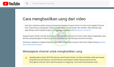 Duh, Peraturan Youtube Makin Ketat 4.000 Jam Tonton Per 12 Bulan. Berlaku 20 Februari 2018