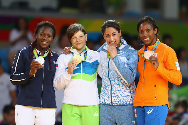 Gold : Tina Trstenjak (Slovenia) Silver : Clarisse Agbegnenou (France) Bronze : Yarden Gerbi (Israel) Bronze : Anicka van Emden (Netherlands)