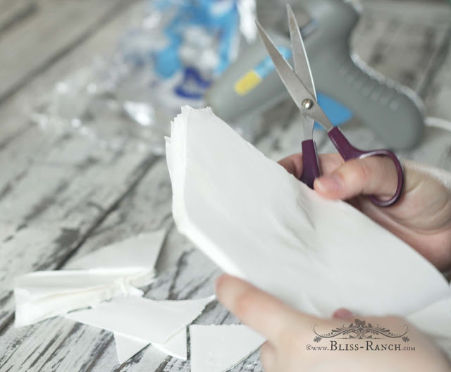 Star Decorations Made From Paper Lunch Bags, Bliss-Ranch.com