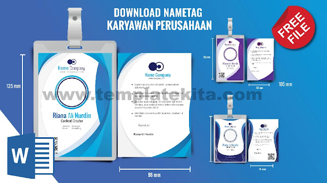 Download Template Format ID Card Karyawan Microsoft Word