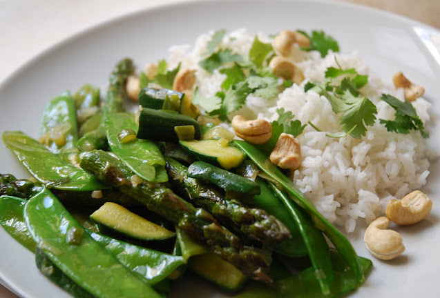 Poêlée de légumes de printemps