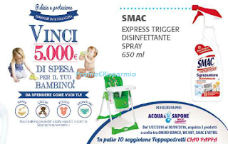 Logo Con Acqua&Sapone vinci 10 seggioloni Foppapedretti