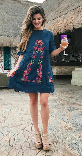 Floral top dress