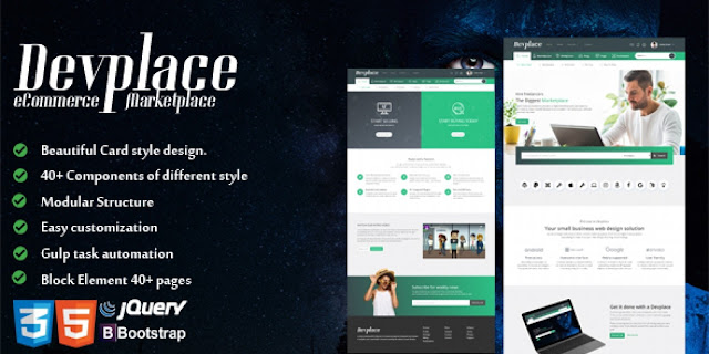 Devplace - eCommerce Marketplace HTML Template