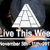 Live This Week: November 5th - 11th, 2017