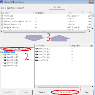 Cara Mentransfer File Style Dan Midi Dari Dan Ke Keyboard Yamaha PSR E 423,433, 443  