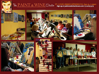 St. Louis & St. Charles Wine & Painting Classes