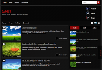 DarkRed Blogger Template