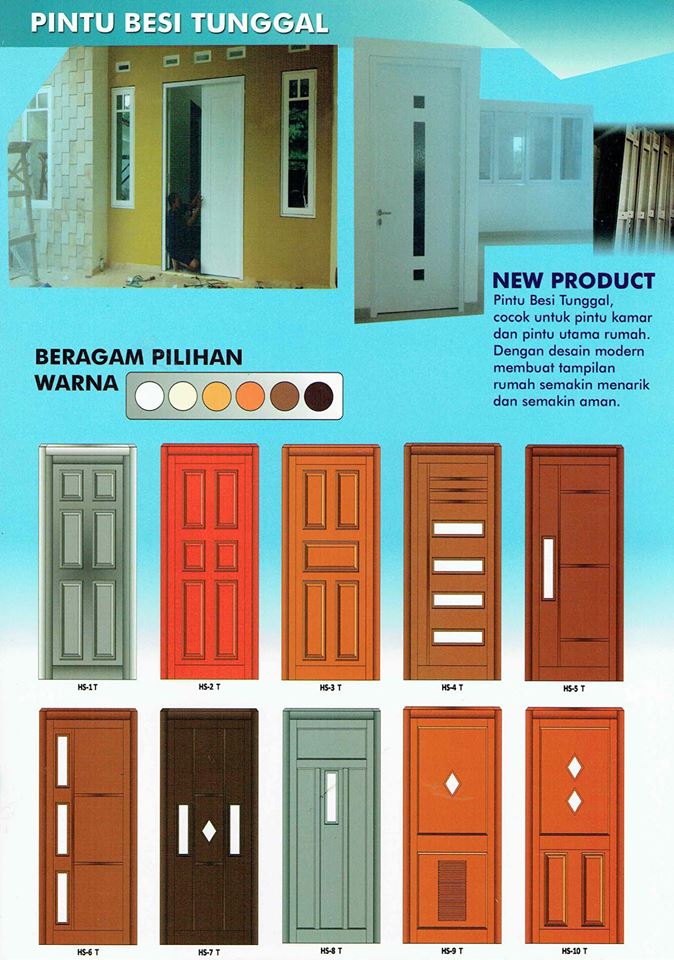  Pintu  Besi Tunggal  Finishing Powder Coating Menghadirkan 