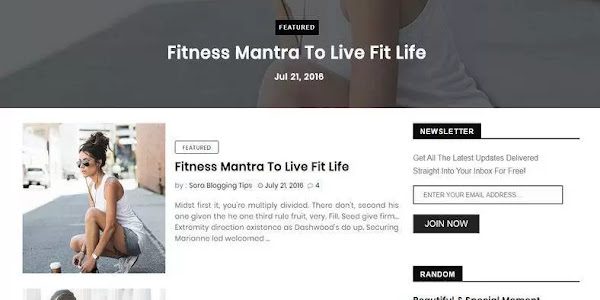 Inster Blogger Template