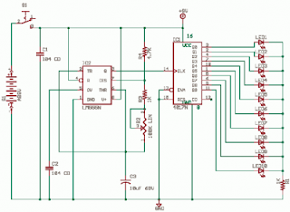 Rangkaian Lampu Led Berjalan