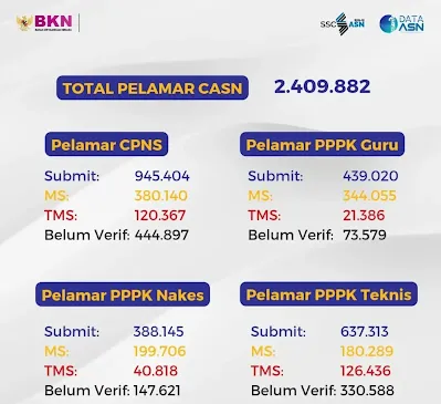 statstik pelamar SSCASN 2023