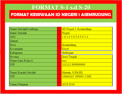 Download Format Administrasi Kesiswaan SD Aplikasi Administrasi Kesiswaan SD