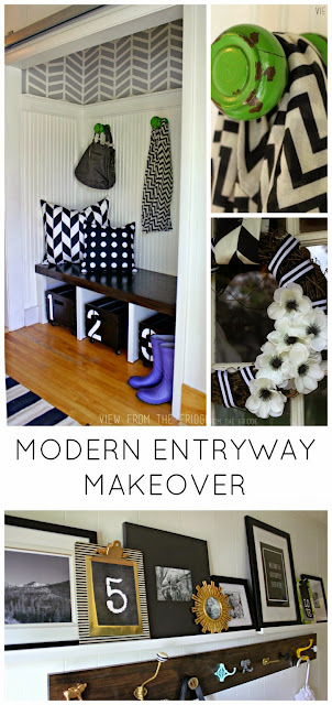 modern entryway makeover