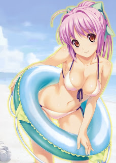 Bikini beach girl Anime