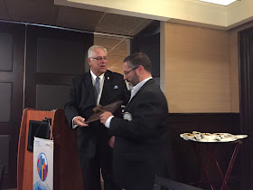 Dan Gentile - Franklin Rotary President; outgoing President Scott Martin