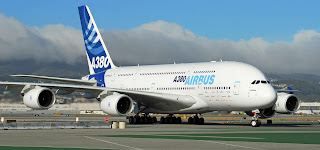 The airbus  A380 700 is a passenger plane from france with a travel range of  8700 nautical miles or 16112 kilometers.