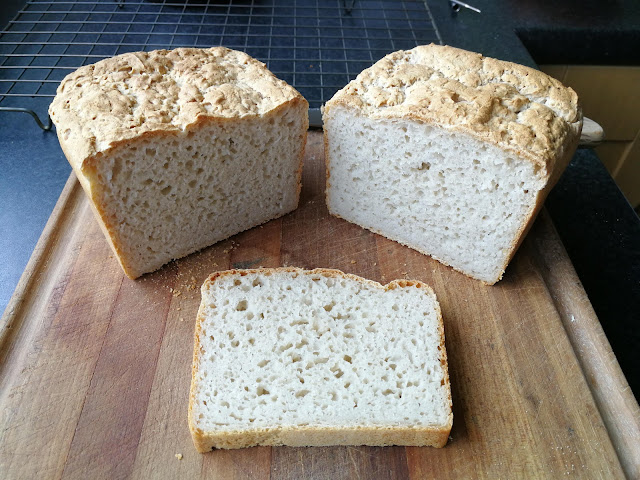 Wheat free bread loaf with a better crumb