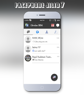 BBM Mod Android Facephone Jilid 7 Versi 2.10.0.30