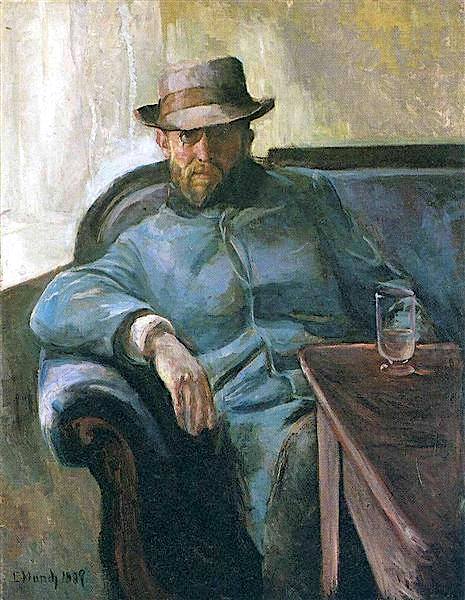 Edvard Munch (1863-1944) L'écrivain Hans Jaeger, 1889 Huile sur toile 109 x 84 cm National Gallery of Norway