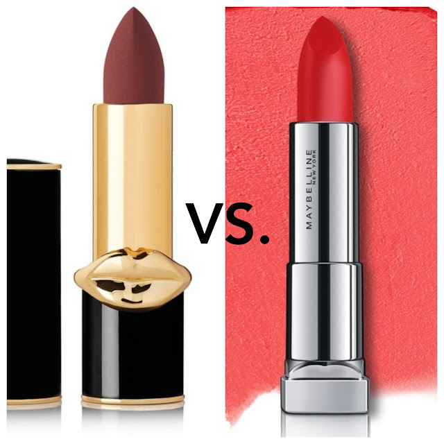 BEAUTY BATTLES: Pat McGrath Mattetrance Vs Maybelline Powder Matte Lipstick Best Powder Matte Lipstick Spend vs save