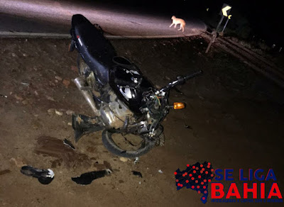 Jovem morre em acidente de moto em Malhada de Pedras 