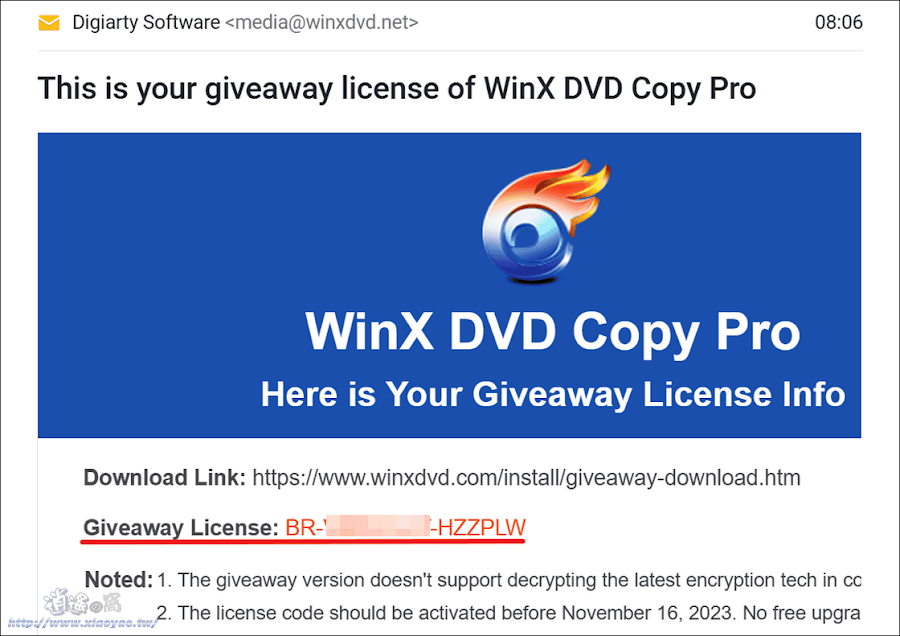 WinX DVD Copy Pro 專業 DVD 備份軟體限時免費