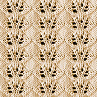 Eyelet Lace 41: Twin Leaves | Knitting Stitch Patterns.