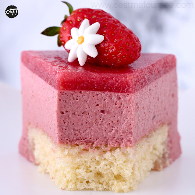 Bavarois aux fraises