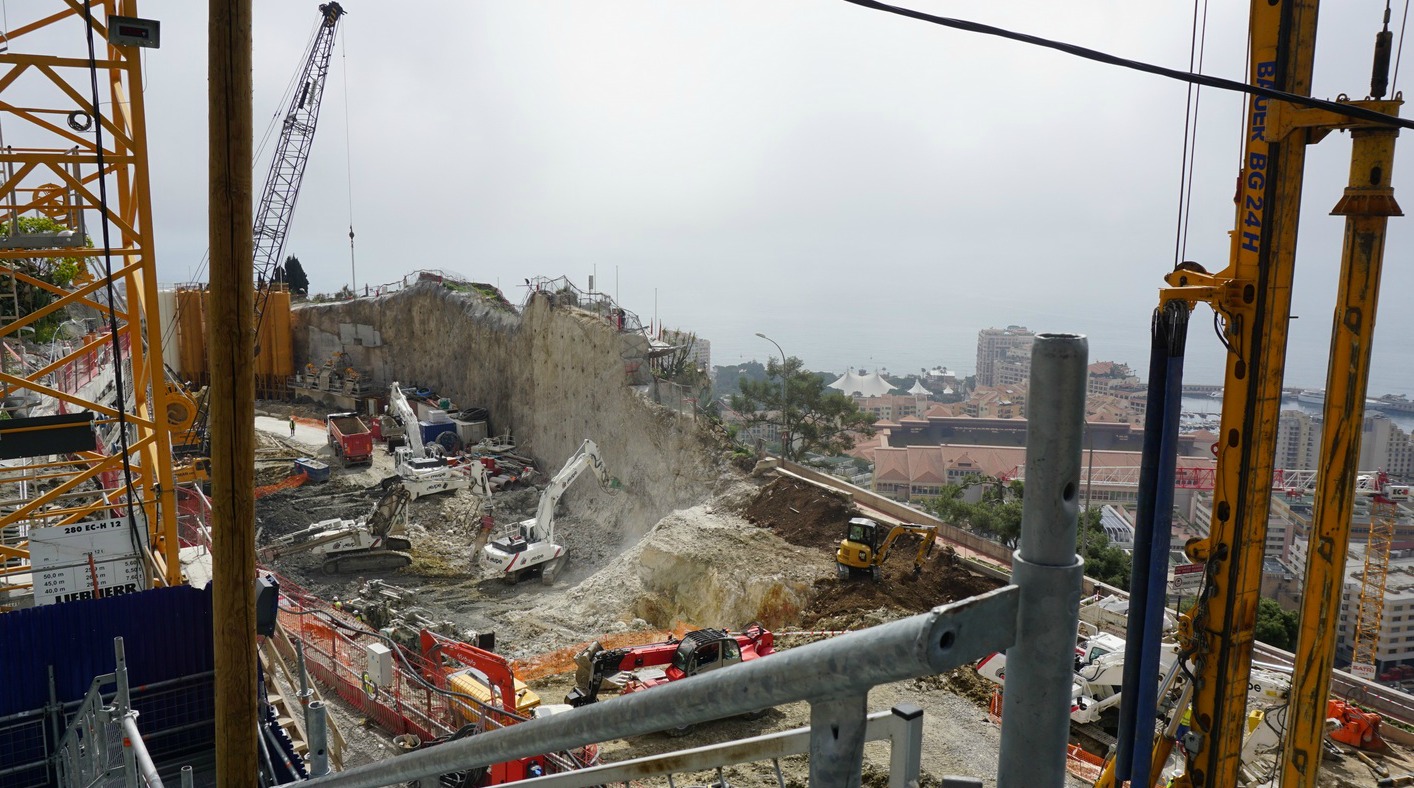 Construction work above Monaco