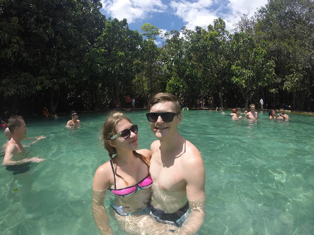 Emerald Pool krabi thailand couple