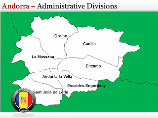 Carte de Andorre Departement