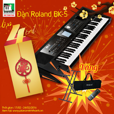 khai loc xuan mua dan organ roland bk5