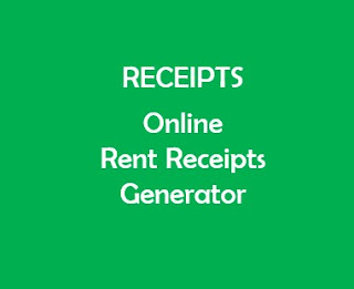 Online Rent Receipts Generator 