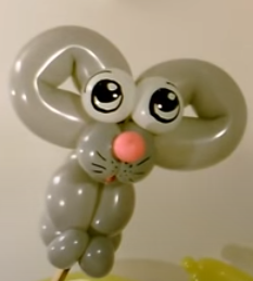 Anleitung um eine Maus aus Modellierballons selber zu machen.