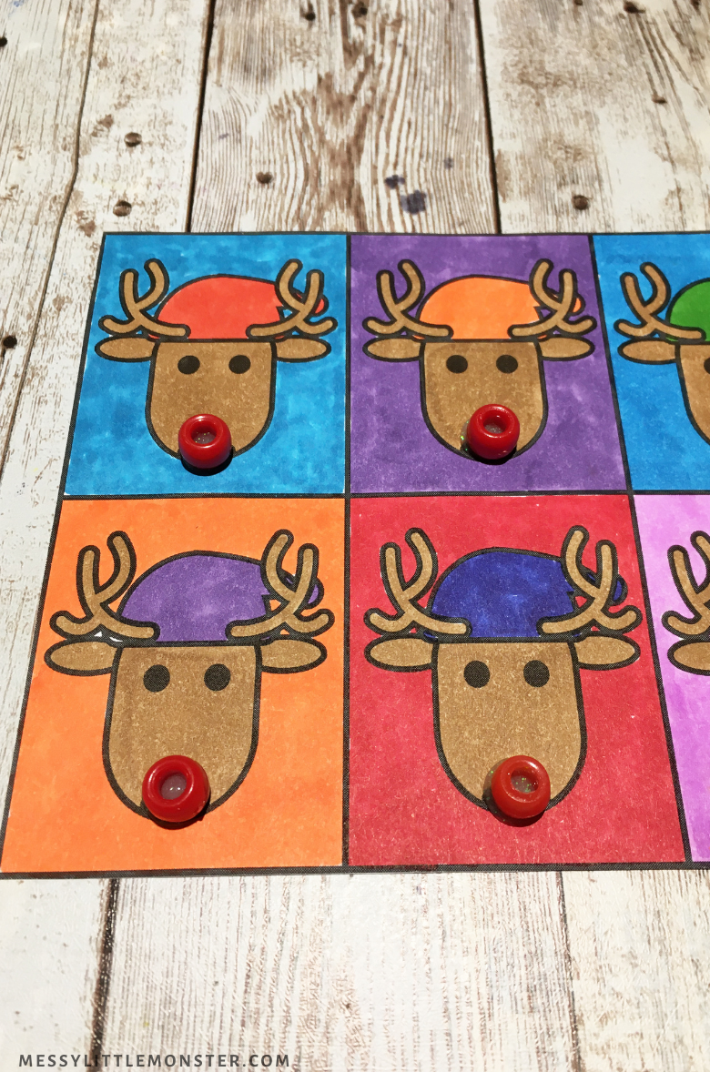 Reindeer craft - pop art for kids