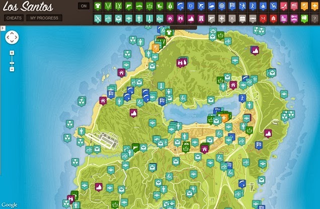 Jogo Mapa Online do GTA 5