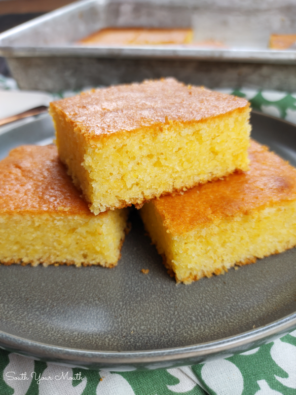 Better Than Homemade Cornbread - A Jiffy Hack with Duke's Mayo! Jiffy Corn Muffin Mix and mayonnaise come together to make this quick and easy cornbread recipe that’s so super moist on the inside and crispy and golden on the outside!