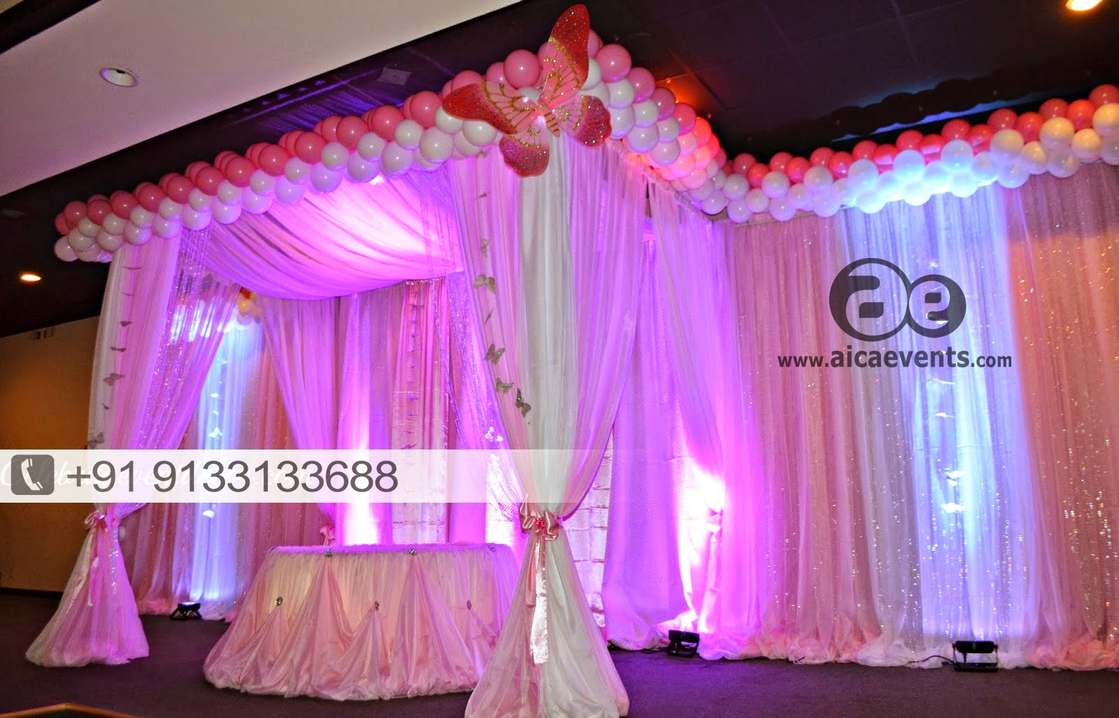 Aicaevents India Pretty In Pink 1st Birthday Party
