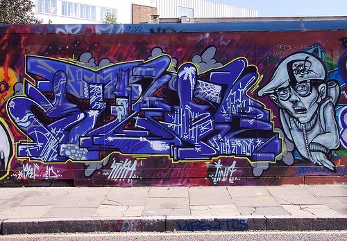 One of the works of graffiti letters nash, very interesting and nice 